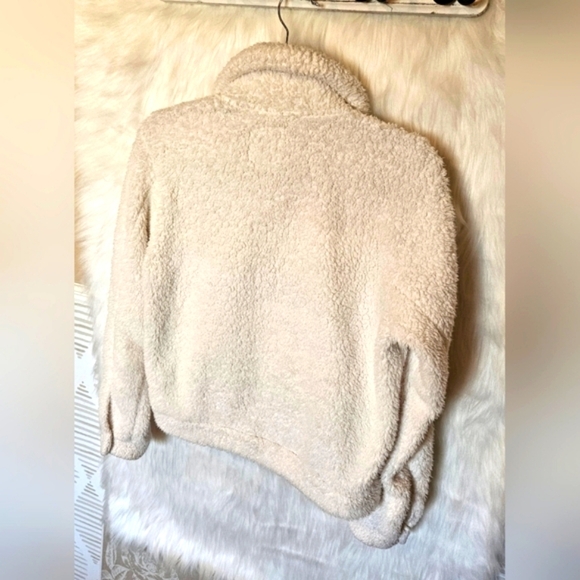 Ci Sono Los Angeles Classic Off-White Teddy Jacket - Picture 4 of 6